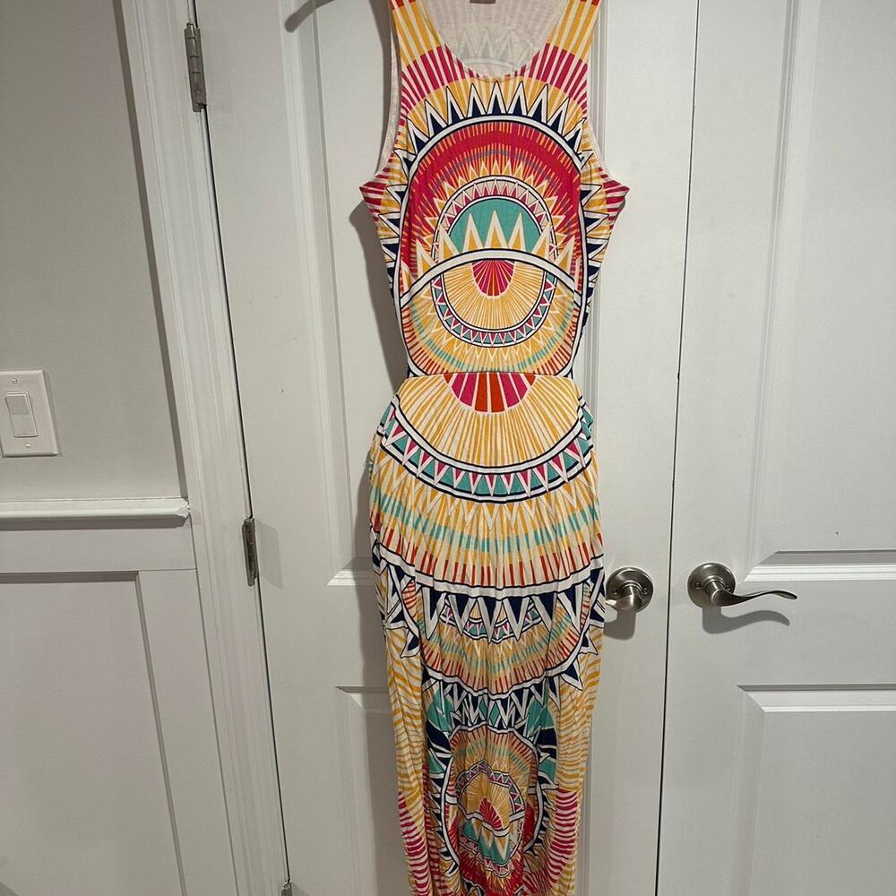 Mara hoffman printed midi dress